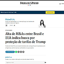Alta de M&As entre Brasil e EUA indica busca por proteo de tarifas de Trump